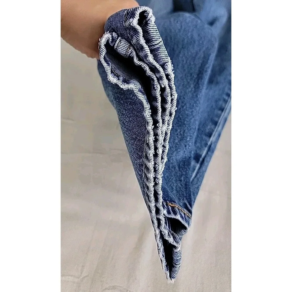 Levi's 505 Straight Leg Jeans Mens 38x34 Blue Medium Wash Classic Denim Y2K Fade